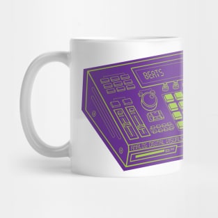 Beat Maker (Android Green Lines + Rebecca Purple Drop Shadow) Analog / Music Mug